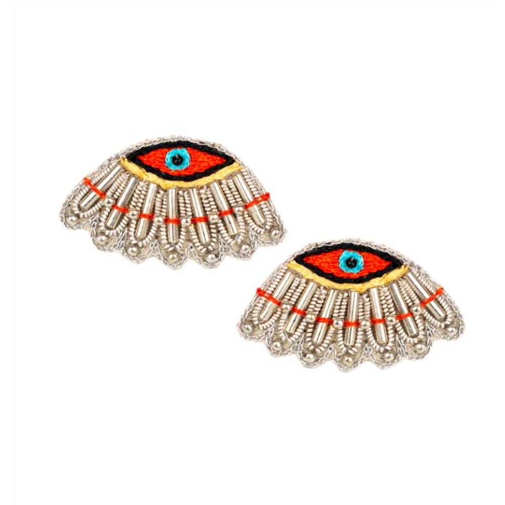 NEW NAHUA women's chaz ear-chip stud earring in yellow